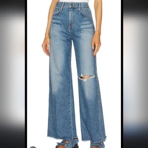 Veronica Beard taylor relaxed wide leg high rise jeans